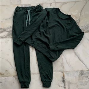 Softwear sweat suit hunter green